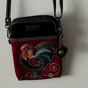 Chala Rooster Faux Leather Crossbody